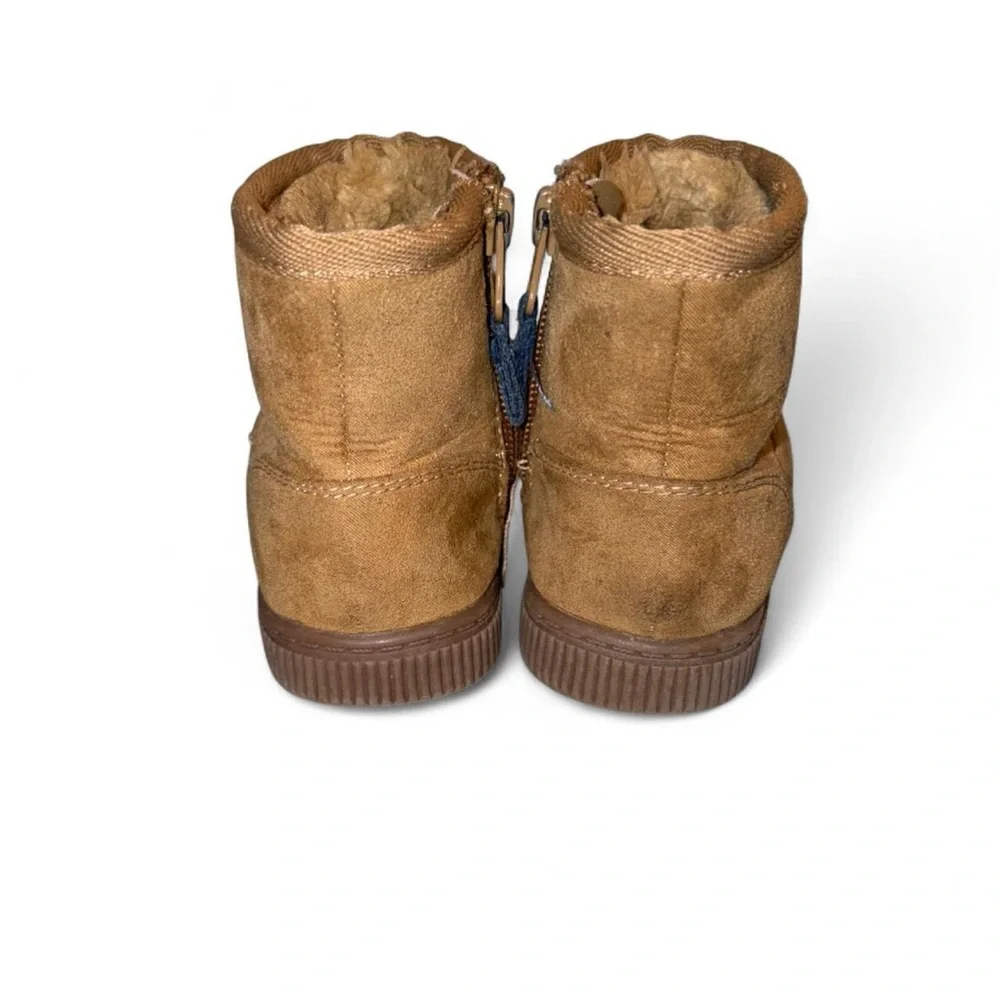 Cat & Jack Brown Suede-Look Pull-On Kids Boots